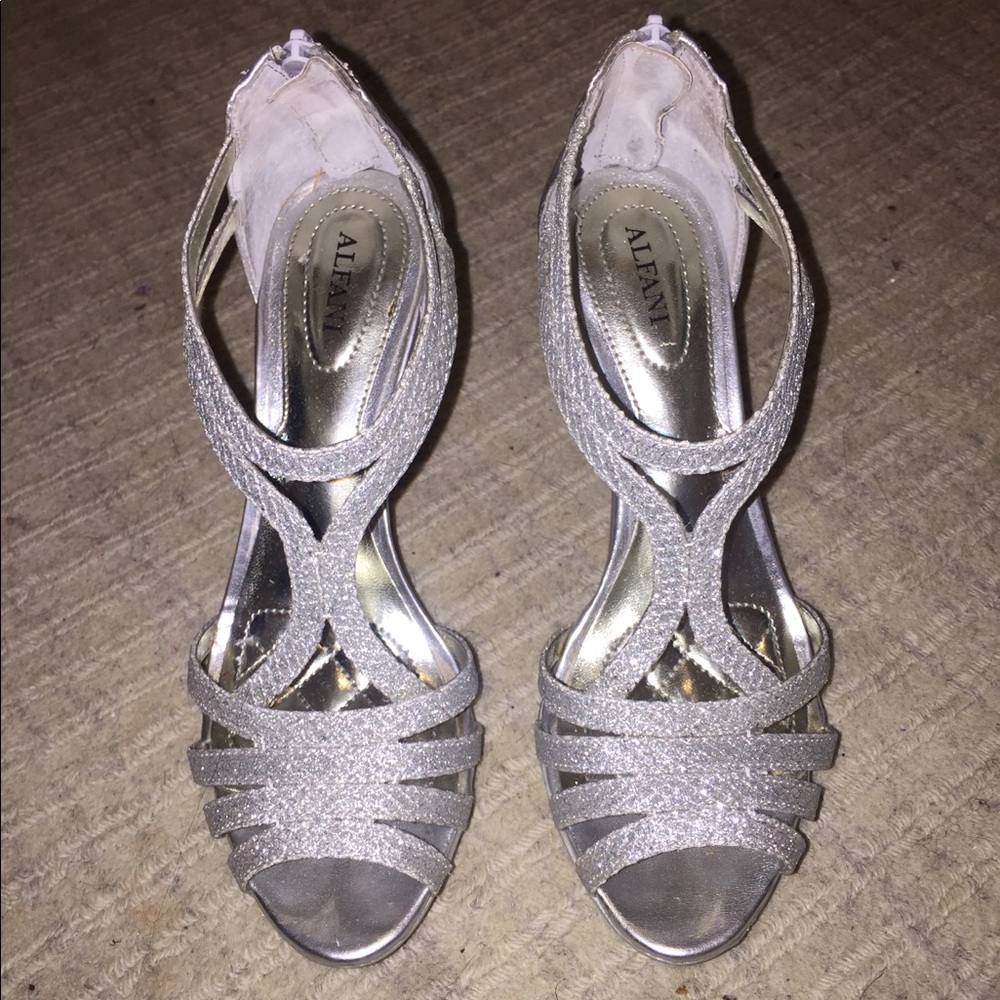 Silver Sparkly Heels
